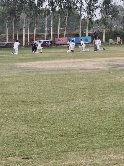 Our players stretching during a cool-down. This helps prevent injuries and ensures they are ready for the next day's session.