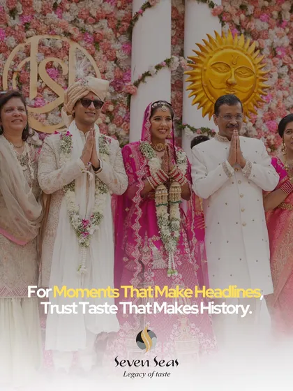 For moments that make headlines, trust taste that makes history. We were privileged to be a part of the wedding celebrations for the family of Delhi's Chief Minister, Mr. Arvind Kejriwal.