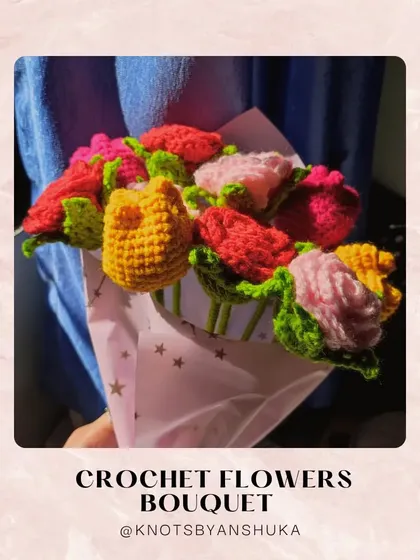 A lovely custom bouquet with a mix of pink and yellow flowers, wrapped and ready to be gifted.