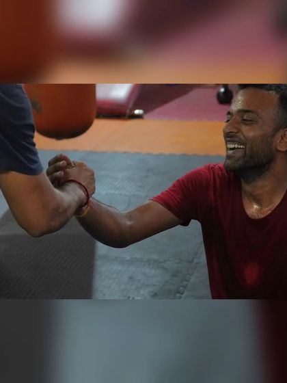 A moment of sportsmanship and camaraderie after a tough drill. The respect and support we show each other is what makes our community strong. We sweat together and we grow together.