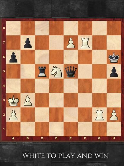 A puzzle for the week. It's White to play and find the winning move. Share your answer with us.