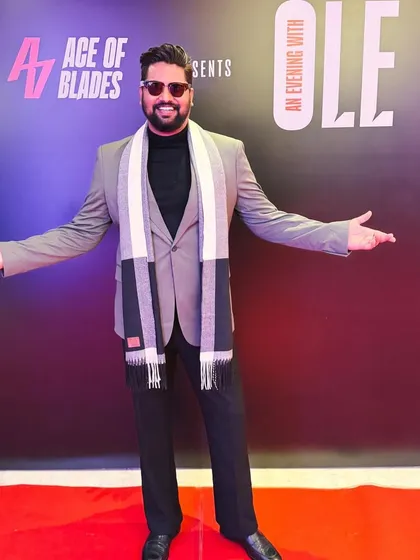 Posing at the event in Mumbai. The tour spanned Bangalore, Mumbai, and Delhi, with each show tailored to create an emotional connection with the football legend.
