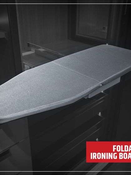My foldable ironing boards are a key accessory for a well-organized wardrobe. They save space and streamline your daily routine, embodying the principle of everyday luxury.
