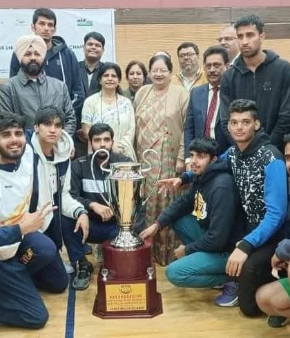 The third-place team poses with their trophy at the North Zone Basketball Championship. We ensure a smooth and respectful awards ceremony for all podium finishers in the tournaments I organize.
