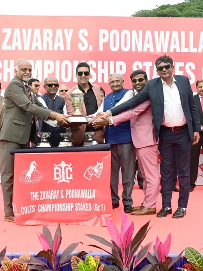 The presentation of The Zavaray S. Poonawalla Colts' Championship Stakes (Grade 1). Sponsoring a Grade 1 race aligns your brand with the highest level of equestrian sport in the country.