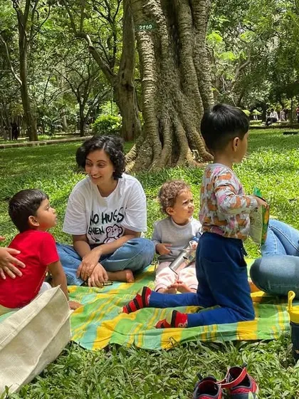 A series from our 'Farm to Plate' theme, where we explored where our food comes from. The children's reactions to the story of 'Harvest Day' are priceless.