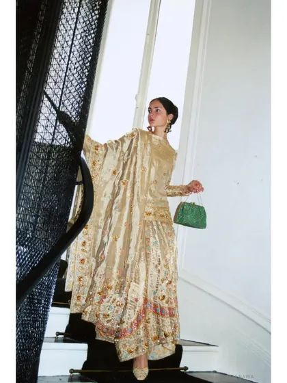 Fashion game too strong. A throwback to a classic fashion photoshoot in Paris for Verve India magazine, featuring a beautiful Adarsh Gill creation.