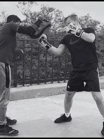 An outdoor personal training session focusing on boxing fundamentals. We take the workout anywhere to keep things fresh and challenging.