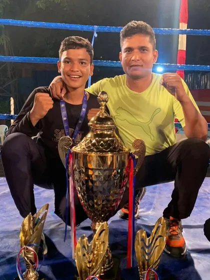 Coach with Om Talekar, who won Gold and was named Best Promising Boxer. We identify and nurture raw talent.