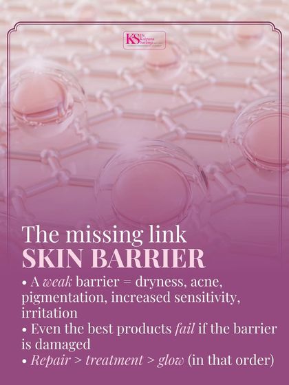 The skin barrier is the missing link for many people struggling with persistent issues. A weak barrier can lead to dryness, acne, and irritation because even the best treatment products cannot work effectively on compromised skin.