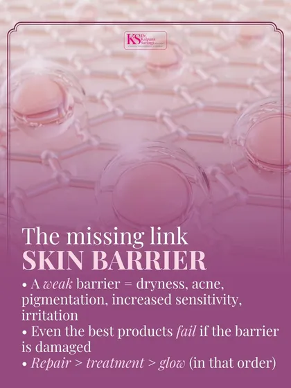 The skin barrier is the missing link for many people struggling with persistent issues. A weak barrier can lead to dryness, acne, and irritation because even the best treatment products cannot work effectively on compromised skin.