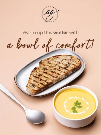 Warm up this winter with a bowl of comfort. My Carrot and Ginger Soup is the ultimate hug in a bowl, with a perfect blend of sweet carrot and a zesty kick of ginger.