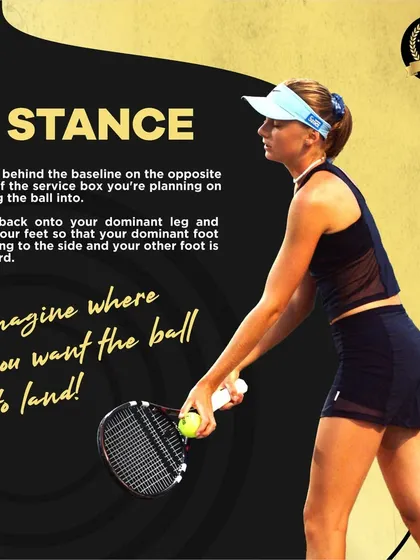 A powerful tennis serve starts with the right foundation. Here, we focus on the first step: the stance. Our coaches guide you to position your body correctly behind the baseline, turning your feet to prepare for an effective and controlled motion.