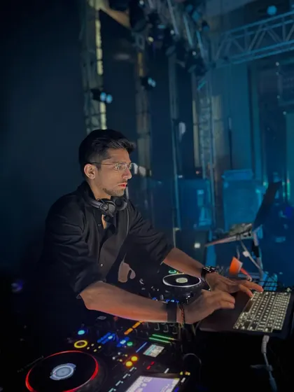 In the zone, focused on the music. This is where I feel most at home, no matter where I am in the world.