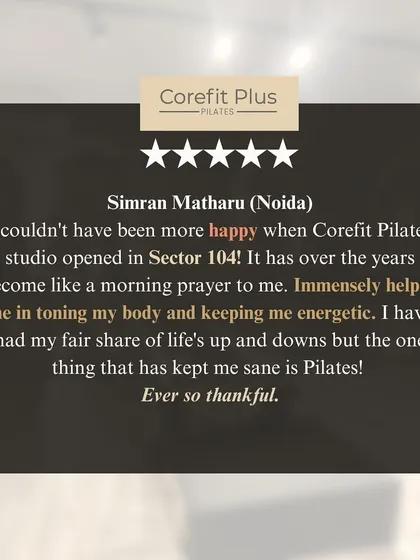This heartfelt review from a long-time client reminds us why we do what we do. We are so happy that our studio has become a morning prayer and a source of sanity and energy for her.