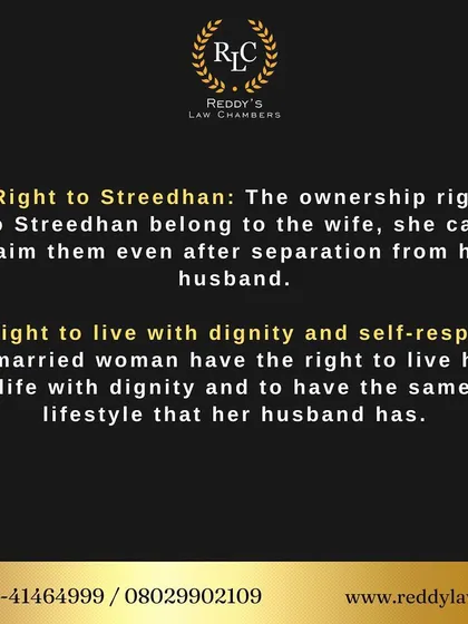 A duplicate of the previous image, reinforcing the important rights of Stree-dhan and the right to live with dignity and self-respect.