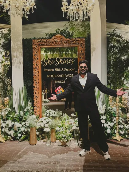 At the beautifully decorated Phulkari event, themed 'She Shines'. The environment itself was inspiring, and I was proud to contribute a sand art story that celebrated the strength and passion of women.