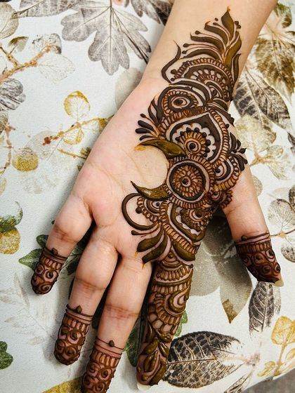 Another angle of the beautiful and unique moon design. I love creating custom pieces like this.