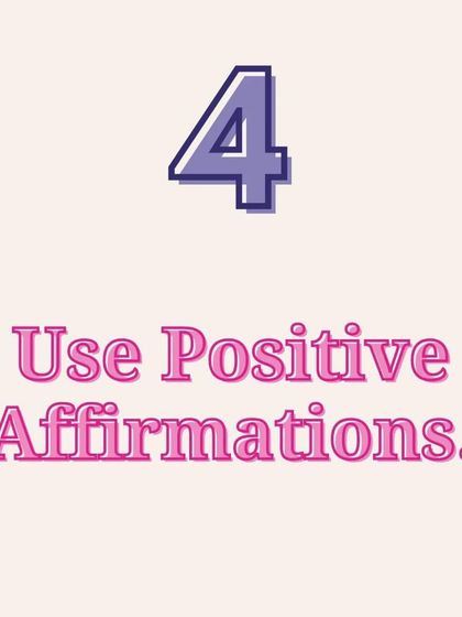 Self Care Tip 4: Use positive affirmations. Your mindset is powerful. Repeating positive statements can reduce anxiety and build confidence for labor and motherhood.