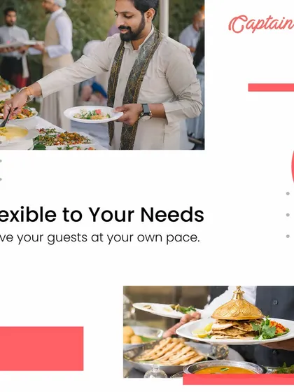 Our service is flexible to your needs. Whether you prefer a self-service buffet or passed appetizers, our drop-off and full-service options allow you to serve guests at your own pace.