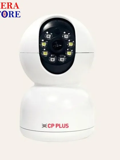 This model of the CP Plus indoor camera features visible LEDs for enhanced night vision, ensuring you get a clear picture even in low-light conditions.