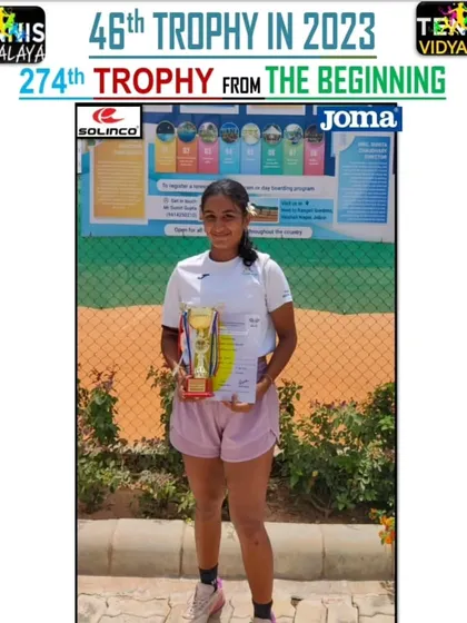 A tremendous effort from Tamanna Takoria to win the All India Women’s 1 Lakh AITA Tournament in Jaipur at just 17 years old.
