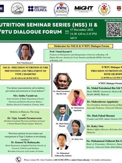 I was honored to be invited as a panelist for this Nutrition Seminar and Dialogue Forum to share my views on the future of Precision Nutrition in Malaysia.