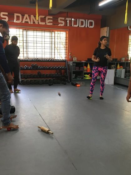 Students practice foot release techniques, an important and often overlooked aspect of overall mobility and pain prevention.