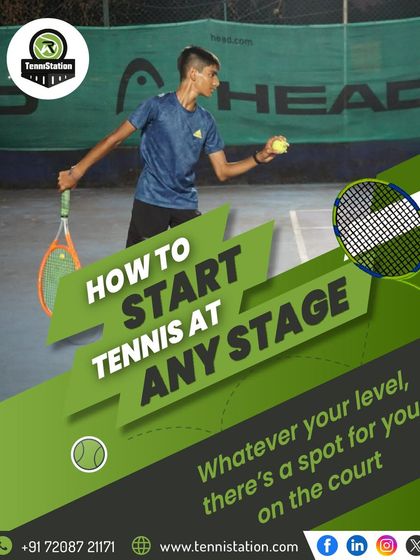It's never too late or too early to start your tennis journey. We believe there's a spot on the court for everyone, whatever your level.