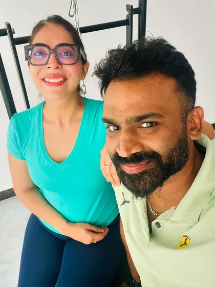 A close-up selfie with a smiling client. Building these personal connections is what it's all about.