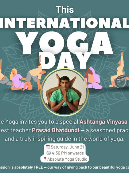 We are committed to bringing you authentic learning experiences. This is from our International Yoga Day masterclass with Prasad Bhatdundi, a seasoned Ashtanga Vinyasa teacher. Hosting guest experts allows our community to learn from some of the most inspiring guides in the world of yoga.