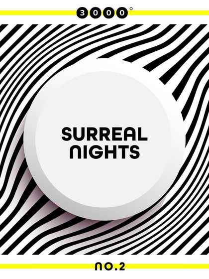 The official artwork for the "Surreal Nights" compilation on 3000 Grad, which featured my collaborative track "Story About Monk." Being part of compilations like this helps my music reach new listeners.