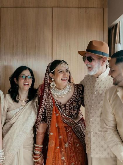 All smiles with my beautiful family on my wedding day. They are my rock and my biggest cheerleaders.
