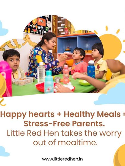 Happy hearts plus healthy meals equals stress-free parents. Our meals program takes the worry out of mealtime by offering wholesome and nutritious snacks and lunches at both our campuses.