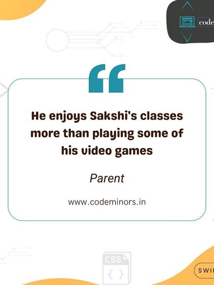 This parent's comment that her child enjoys my classes more than video games is one of the best compliments I can receive. It shows that I am succeeding in my mission to make learning code truly engaging and fun.