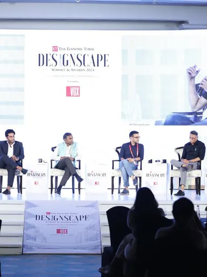 Speaking on a panel at the ET DesignScape summit, discussing the "Business of Architecture" with fellow industry leaders.