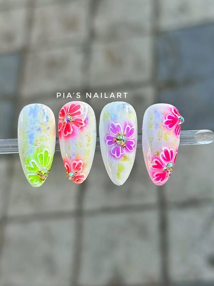 Another view of the new floral design, available now at both of my studios.