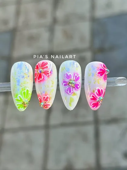 Another view of the new floral design, available now at both of my studios.
