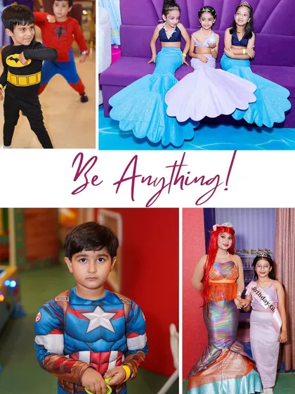 From superhero showdowns to underwater adventures, our exclusive experiences let kids be anything they want to be. Here you can see our Batman and Spider-Man alongside our beautiful mermaids.