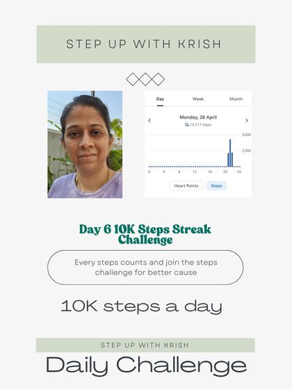 Another day of showing up for my 10k steps streak challenge. Discipline is a choice, especially on the days you do not feel motivated.