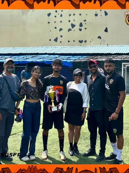 Players celebrating with their loved ones. These are the moments that make all the hard work worthwhile.