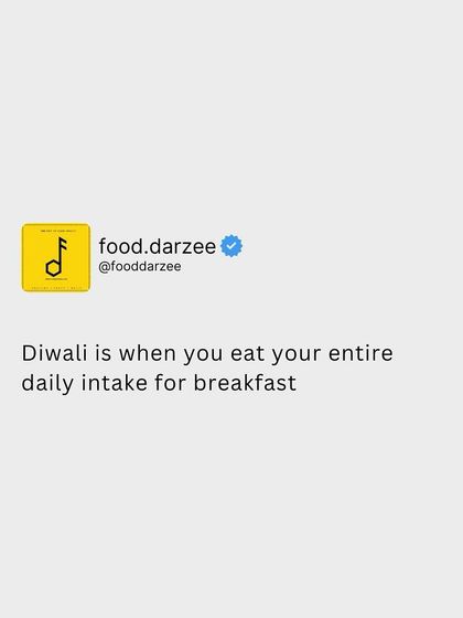 Diwali is when you eat your entire daily intake for breakfast. We're here for the post-Diwali reset.