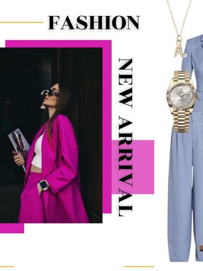 The 'Old Money' aesthetic is all about timeless elegance and high-quality pieces. This style board showcases how to pair a bold pink blazer with classic accessories for a modern take on a refined look.