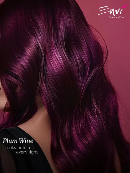 A bold and rich Plum Wine color. This shade looks stunning in every light and is perfect for anyone wanting to make a statement.