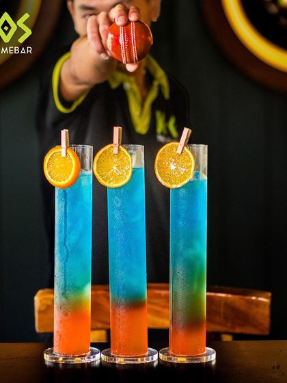 Cheers to Team India with our LIIT-inspired blend of blue and orange, the colors of the Indian cricket jersey.