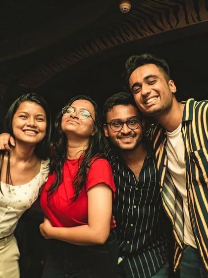 The smiles on everyone's faces say it all. Good vibes and great music are the perfect recipe for a memorable night.