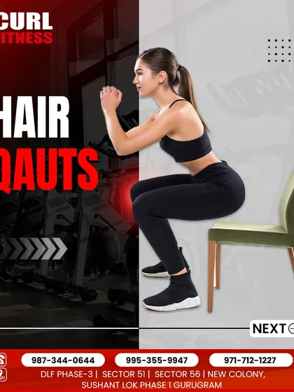 Chair squats are a safe way to build lower body strength without putting pressure on the knees. It's a functional movement that I often recommend for beginners and seniors.