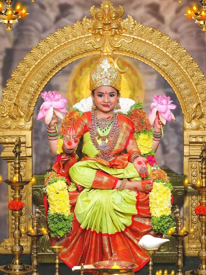 Capturing divinity in its purest form. For our special kids' concept photoshoots at VN Studio, I handle everything from the makeup and traditional costumes to the final photography, creating a divine and memorable experience for your little one.