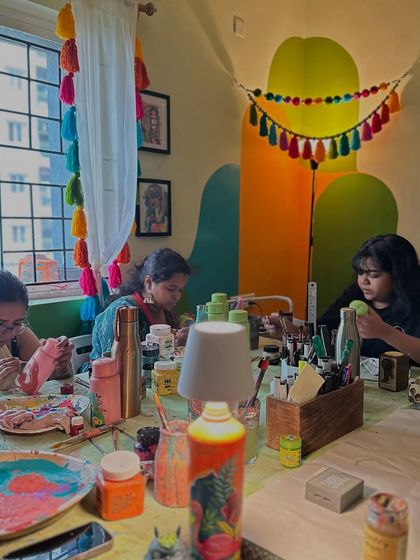 The team hard at work in our newly revamped, colorful studio. A positive workspace really does make all the difference.