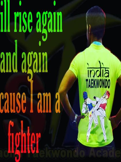 This is my philosophy: "I will rise again and again because I am a fighter." I teach this resilient mindset to every student who walks into my dojang.
